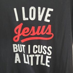 Black Kids Shirt with Red and White Print